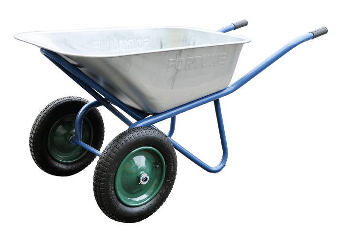 Тачка строительная двухколесная 300 кг/ 110 л Одесса - изображение 1