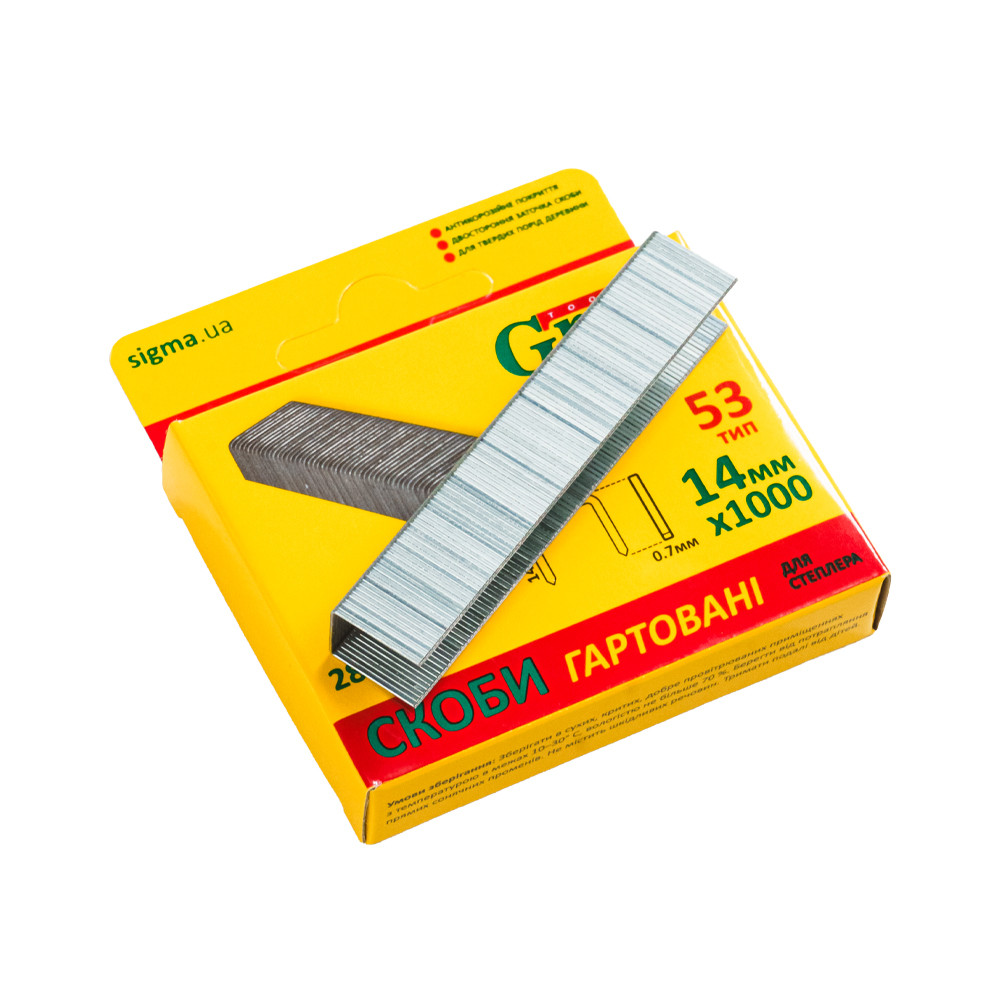Grad Скобы 14×11.3мм каленые 1000шт GRAD (2812245) Киев - изображение 5