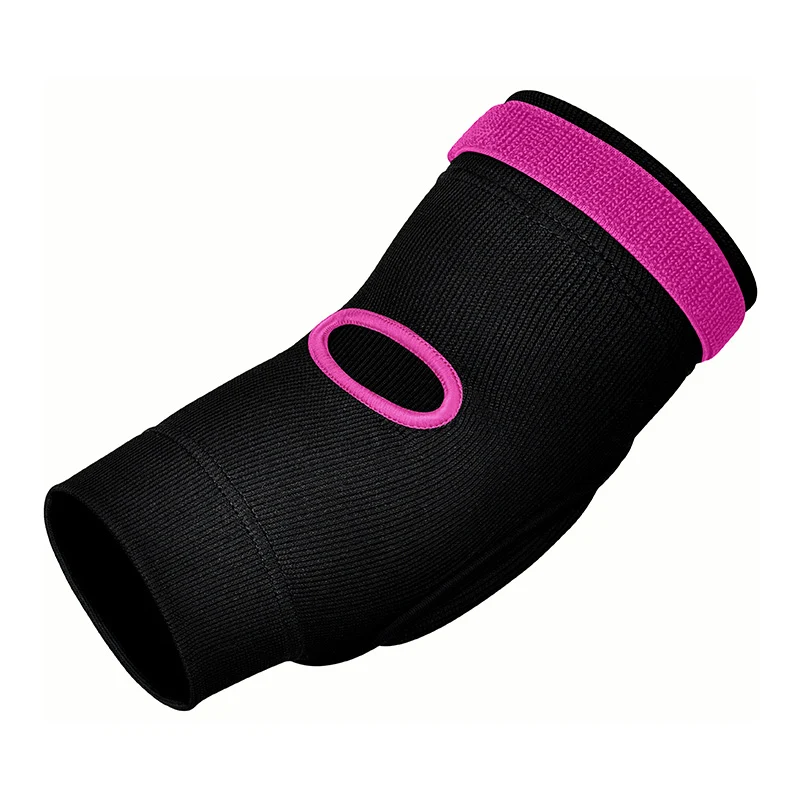 Налокітники спортивні RDX Hosiery Elbow Foam Black/Pink S Каменское - изображение 3