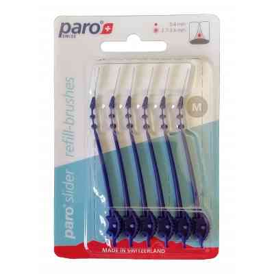 Щетки для межзубных промежутков Paro Swiss slider сменные размер M 6 шт. (7610458010334) Винница