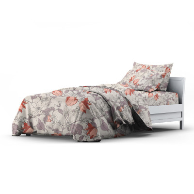 Постільна білизна Home Line Весняний вечір помаранчевий, бязь, полуторний (184228) Вінниця - фото 1