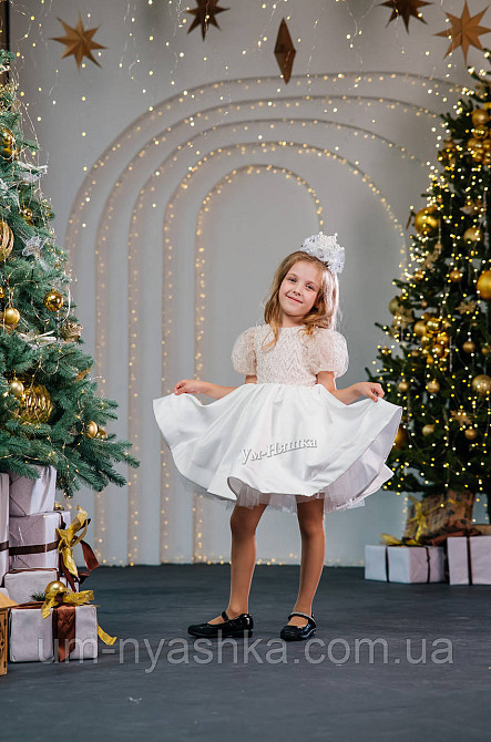 Святкова пишна біла сукня для дівчинки Кривий Ріг - фото 2