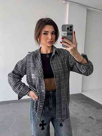 Жіноча картата сорочка (з накатом) 42-46, карта 32 Одеса