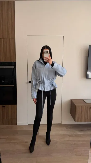 Женская замшевая куртка с талией Одесса - изображение 13