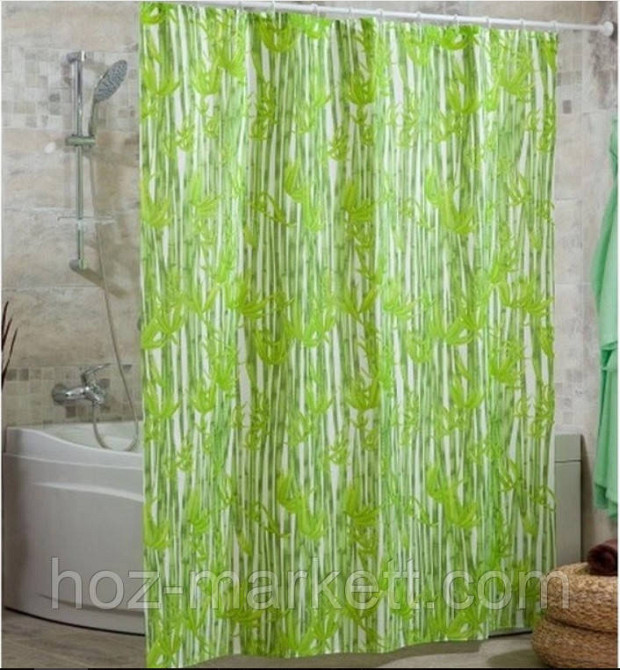 Штора в ванную тканевая Miranda Bamboos 180 х 200 см Харьков - изображение 1