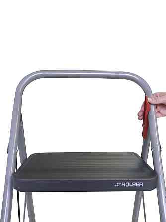 Лестница Rolser Taburete M/11 UNE 3 ступени Антрацит (MET004-1021) Киев