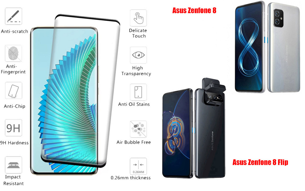 Захисне скло HyperGlass Pro для Asus Zenfone 8, Zenfone 8 Flip – максимальна чутливість та захист Київ - фото 2