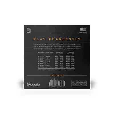 Струни для гітари D'Addario NYXL Regular Light 7-String (10-59) (NYXL1059) Вінниця