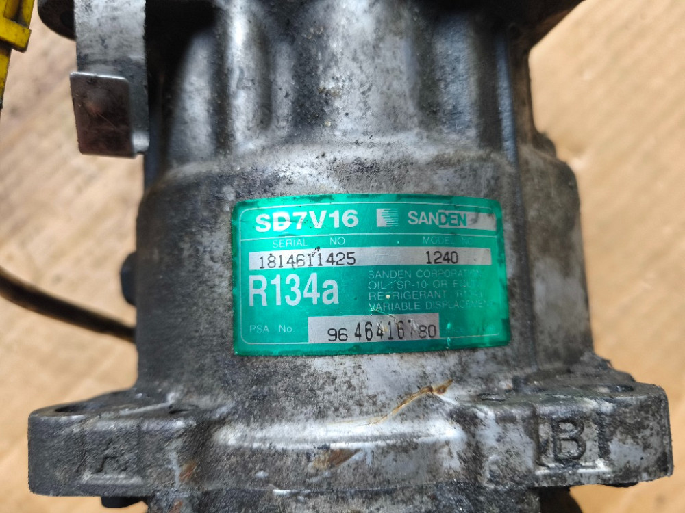 Компресор кондиціонера Citroen Berlingo 1.6 / 1.9 / 2.0 hdi 1996-2007 (9646416780) Ковель - изображение 3