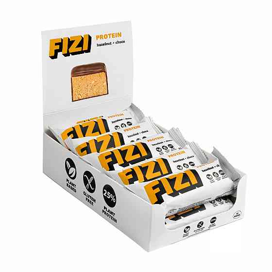 FIZI Protein Bar - 10х45g Hazelnut-Choco (Пошкоджена упаковка) Київ