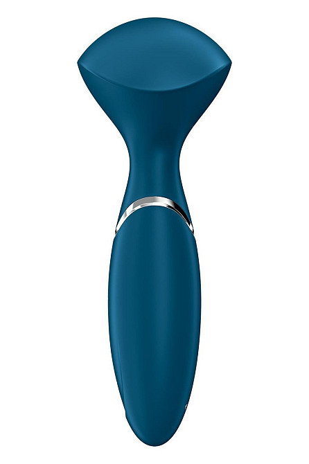Универсальный компактный мощный массажер Satisfyer Mini Wand-er синий Sex Aura Киев - изображение 2
