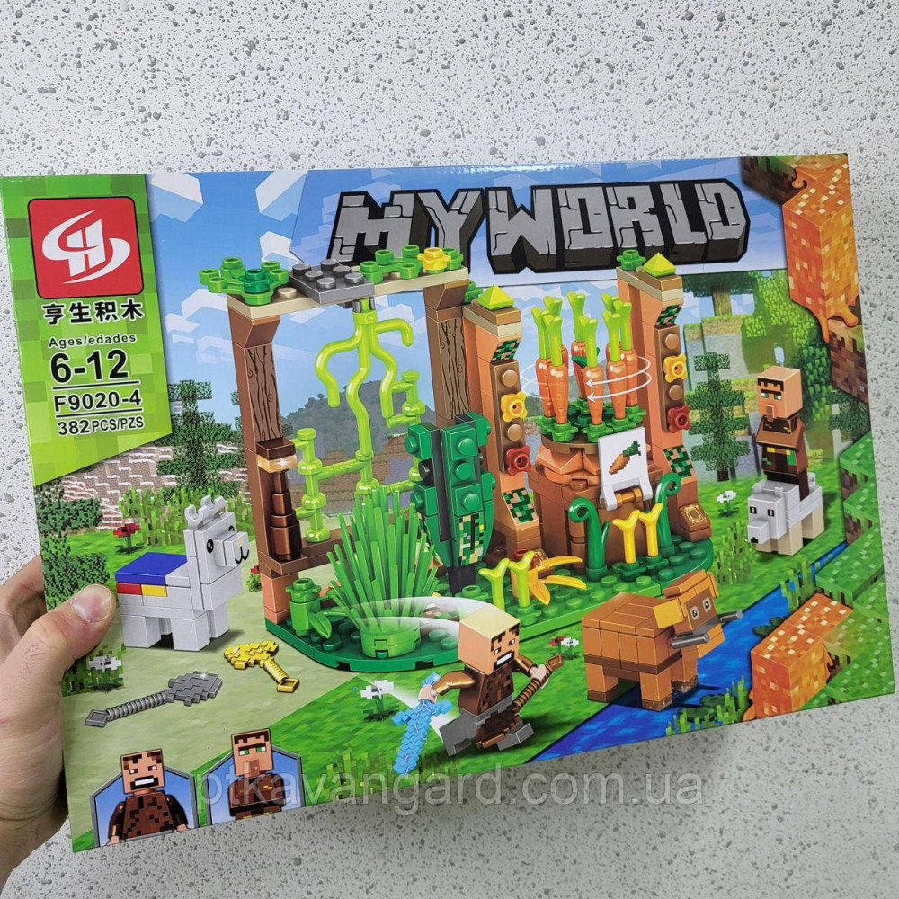 Конструктор Майнкрафт My World 382 деталі блочний F 9020-4 Хмельницький - фото 1