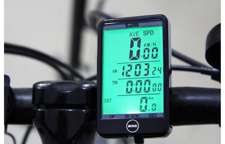 Бездротовий велокомп'ютер SunDing SD-576C waterproof + 27 функцій + підсвічування 2.5 дюйм Київ - фото 3