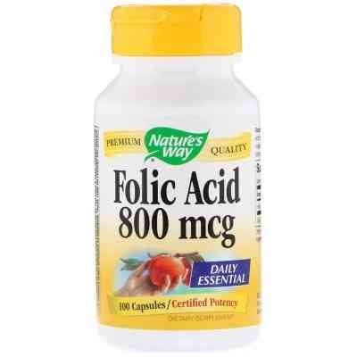 Фолиевая кислота (Folic acid) 800 мкг 100 капсул Киев