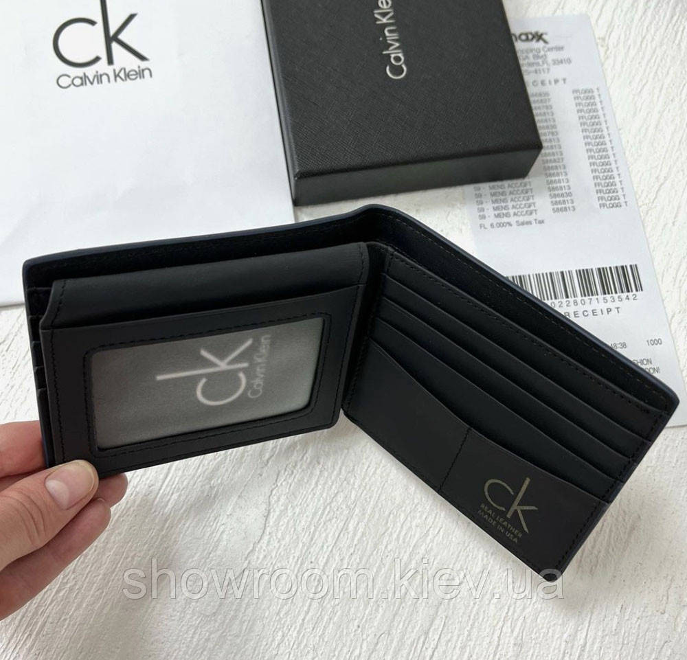 Чоловіче брендове портмоне Carbon синій Київ - фото 2