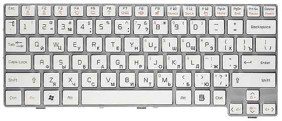 Клавиатура для ноутбука LG (X170) White, (White Frame) RU Вінниця