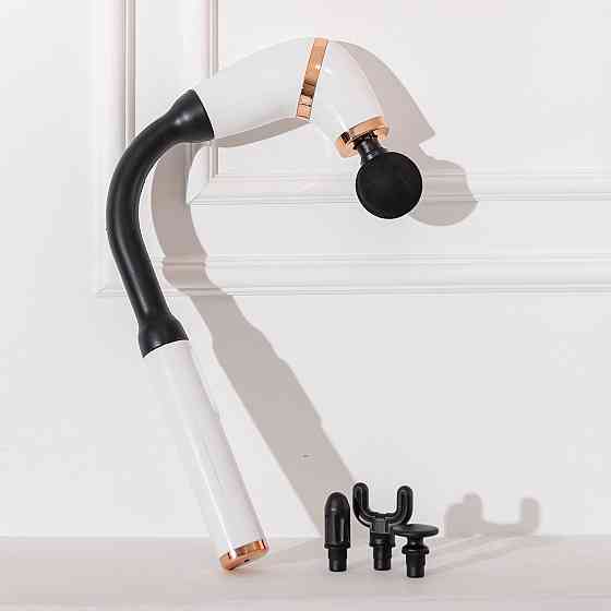 Ручной массажер с USB зарядкой, 3200 об/мин, белый Киев