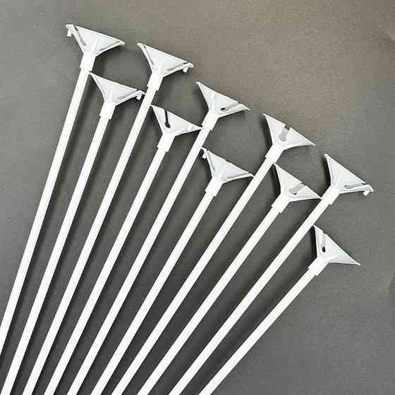 Палочки для шариков 10 штук 31 см белый Киев