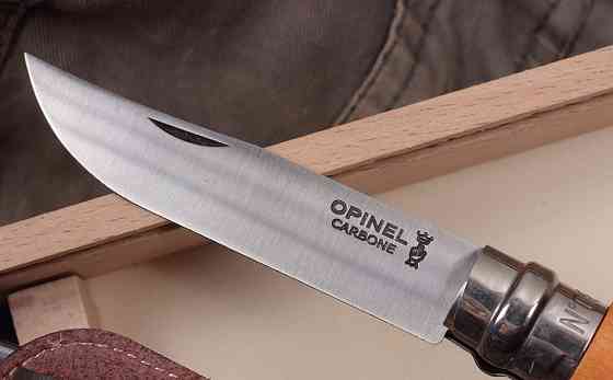 Складаний Ніж Opinel Carbon Steel No8 VRN з чохлом у пеналі (000815) Вуглецева сталь Нововолинськ