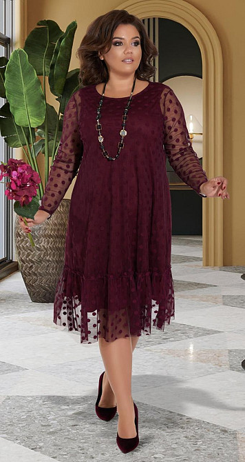 Свободное платье с сеточкой (42) Киев - изображение 4