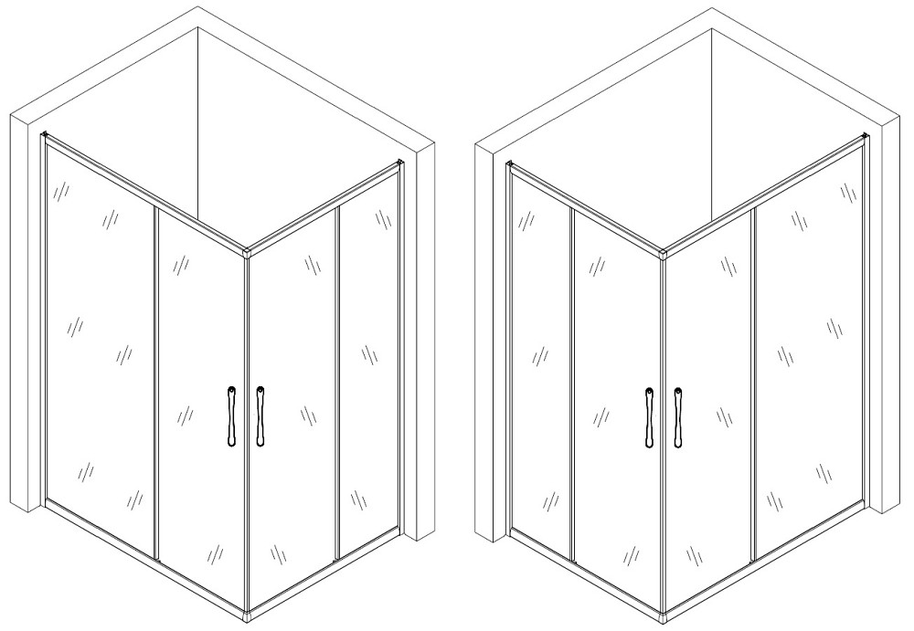 Душова кабіна прямокутна без піддона NOTEC N120FS BRAVO (1уп.) Київ - фото 6