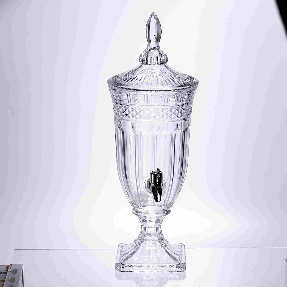 Лимонадниця Topaz Crystal 2 літри з краном HP-19-292 глечик диспенсер для води і напоїв прозорий Коломия - фото 1