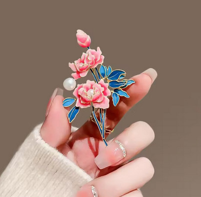 Брошь женская красивая Пионы Киев - изображение 1