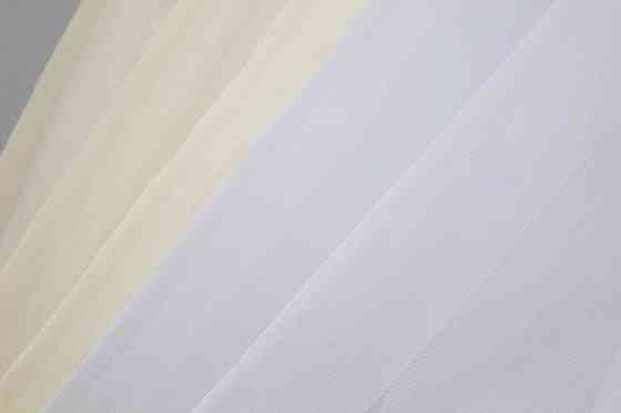 Кухонний комплект VR-Textil № 038к шторки і тюль бежевий з білим 280х170 см (50-328) Київ