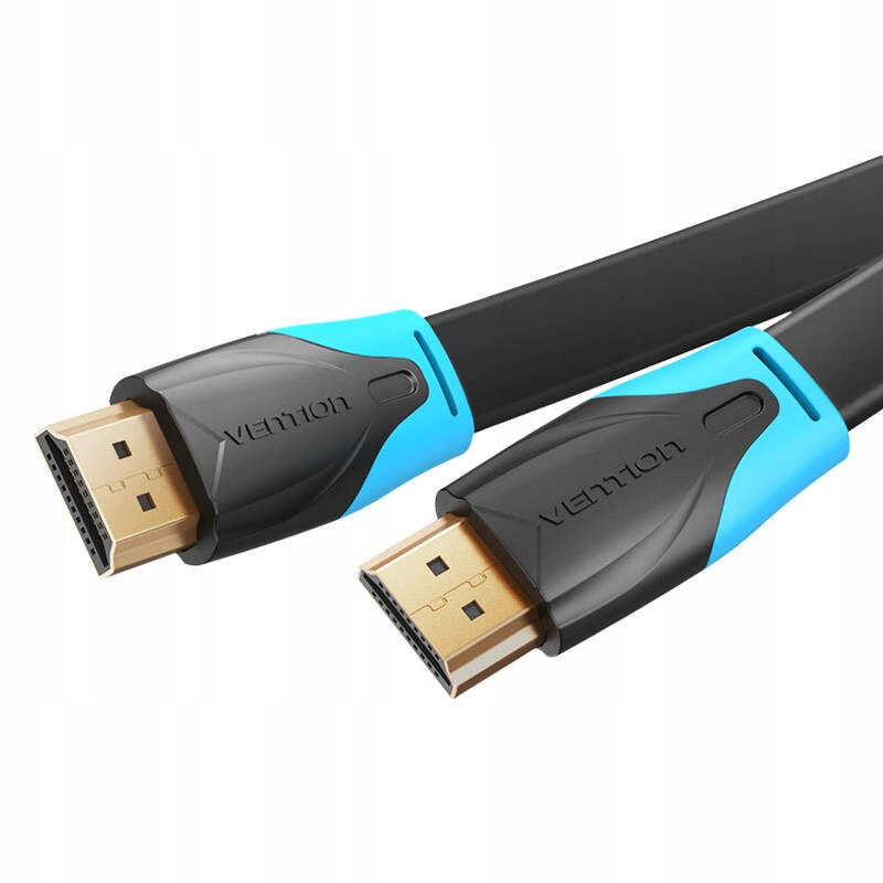 Плоский HDMI-кабель Vention 1.5 м черный Киев - изображение 3