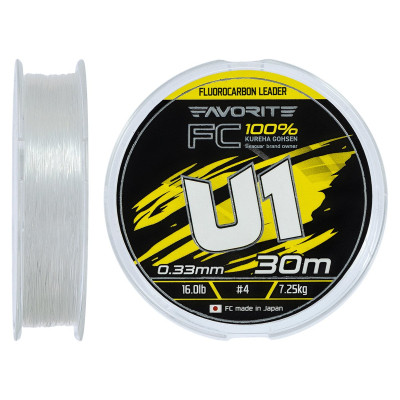 Флюорокарбон Favorite U1 FC 30m 4.0/0.33mm 16.0lb/7.25kg (1693.12.16) Винница - изображение 1