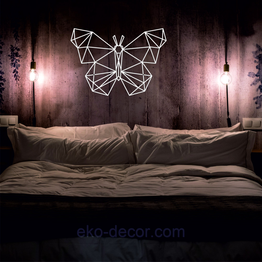 Декоративне настінне Панно «Метелик», Декор на стіну 110*77 см, Білий Київ - фото 9