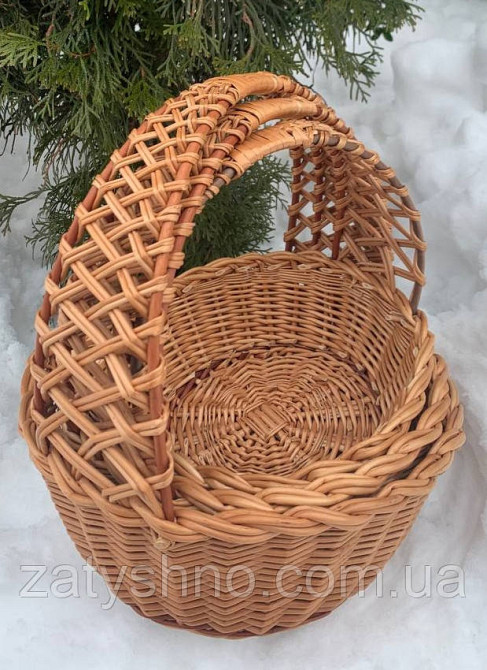 Кошик із лози на подарунки Київ - фото 4