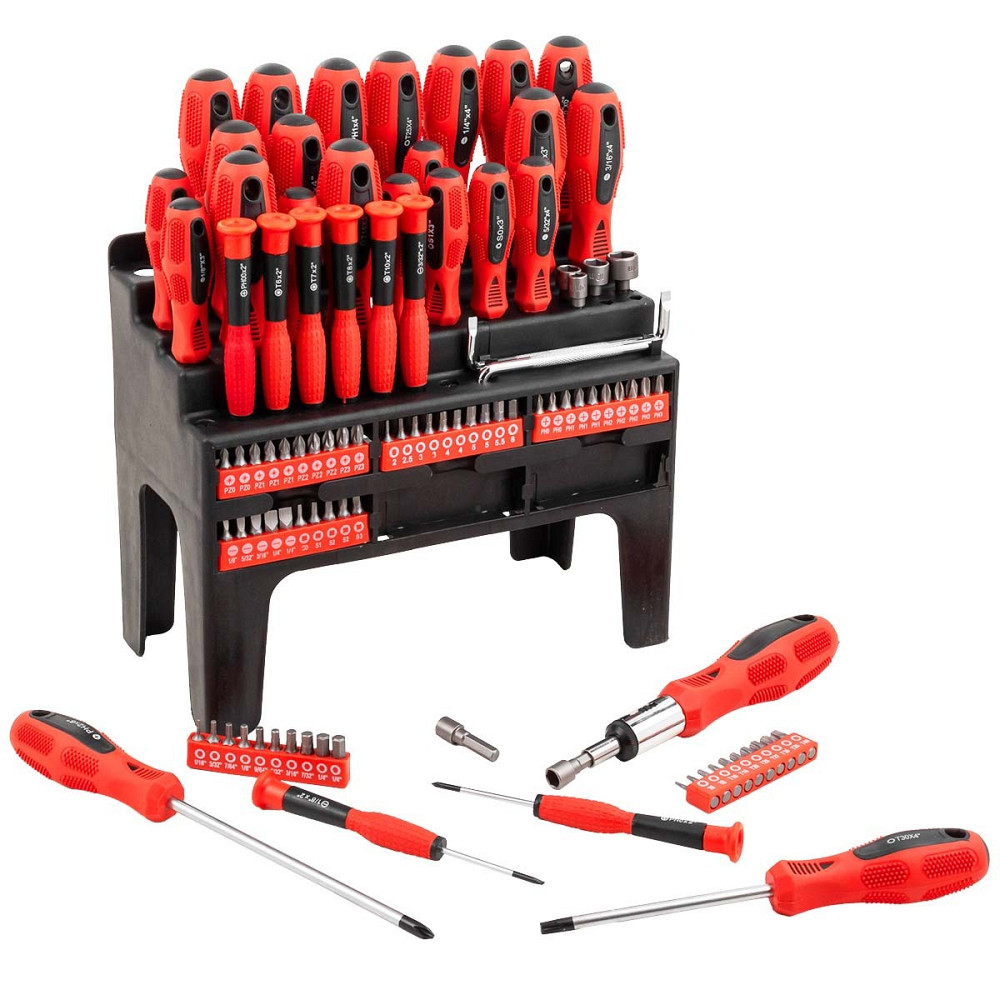 Набір викруток та біт JBC 100 предметів, на пластиковому стенді JBC-10100 Одеса - фото 1