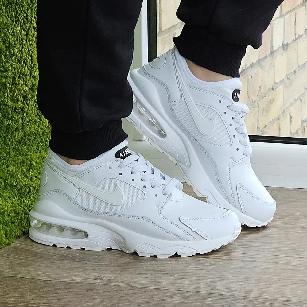 Мужские Белые Кроссовки Nike Air Max 93 Кожаные Найк (размеры: 39,40,41) Видео Обзор - 93-7 Днепр - изображение 9