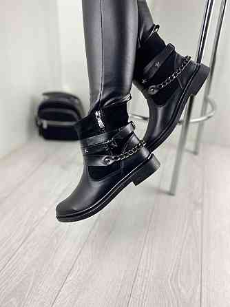 Черевики жіночі M.KRAFT чорні шкіра+замша натуральна 37р. (2505) Коломия