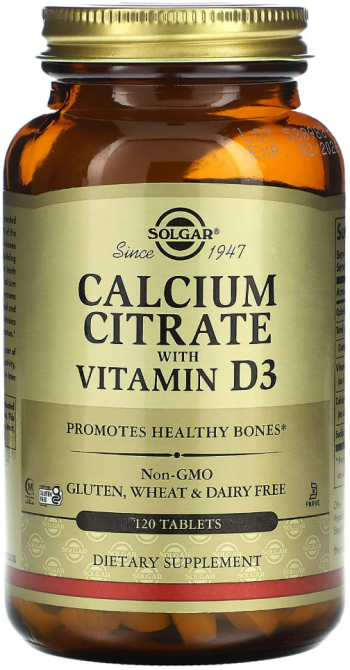 Кальций Д3 цитрат Solgar Calcium Citrate D3 120 таб Киев - изображение 1