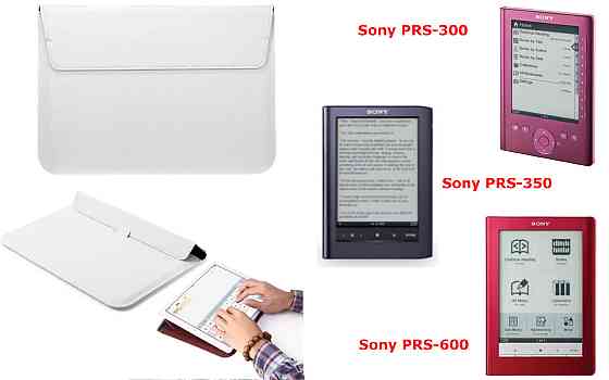 Чехол-конверт VitoCase для Sony PRS-300, PRS-350, PRS-600, с функцией подставки для книги Белый Киев