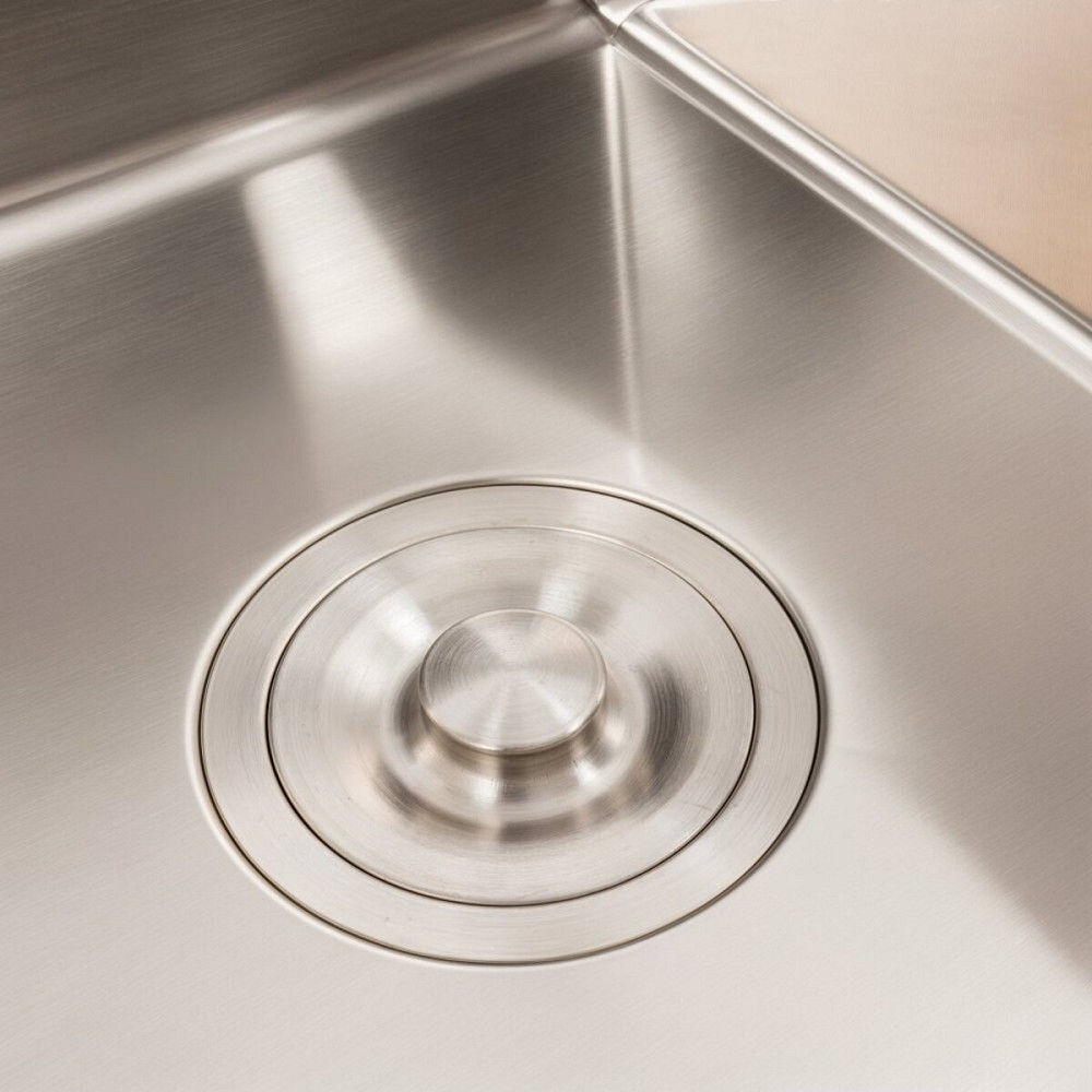 Кухонна мийка CM 58*48 R нержавійка VALESO Handmade (круглий сифон 3,0/0,8) Коломыя - изображение 5