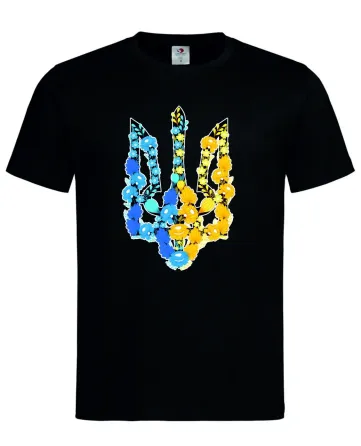 Футболка «Тризуб із квітів — символ України» Городище