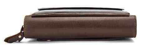 Чоловіча барсетка з ремінцем на руку Vintage 14915 Коричнева Київ