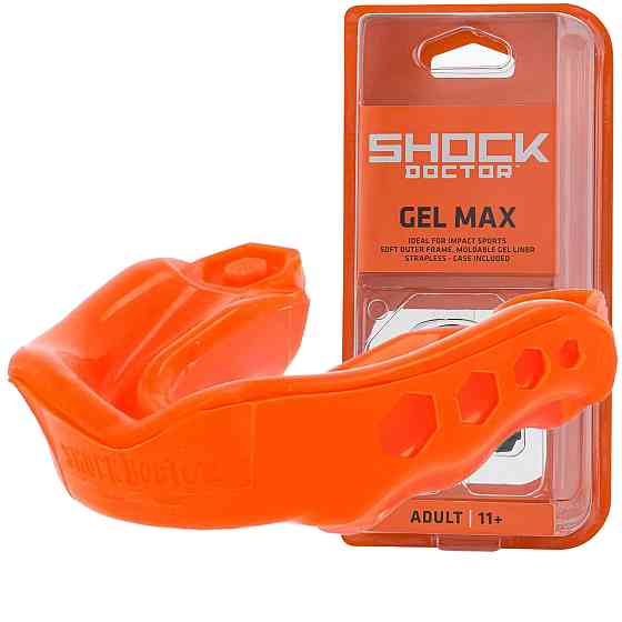 Капа Shock Doctor Gel Max доросла (вік 11+) Orange (art. 6130-OR-AD) Кам'янське