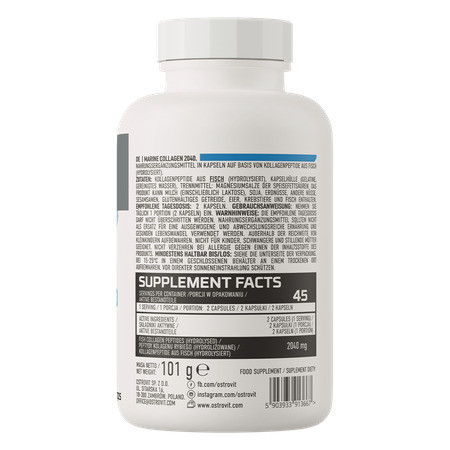 Колаген Ostrovit Marine Collagen 2040 mg 90 caps Луцьк - фото 2