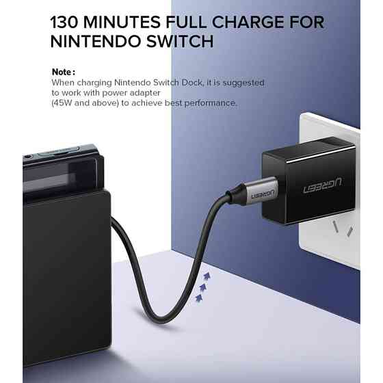 Кабель USB 3.1 Type-C M-M, 1.5 м, 60W Nickel Plating Aluminum Shell Сірий, US161 UGREEN Вінниця