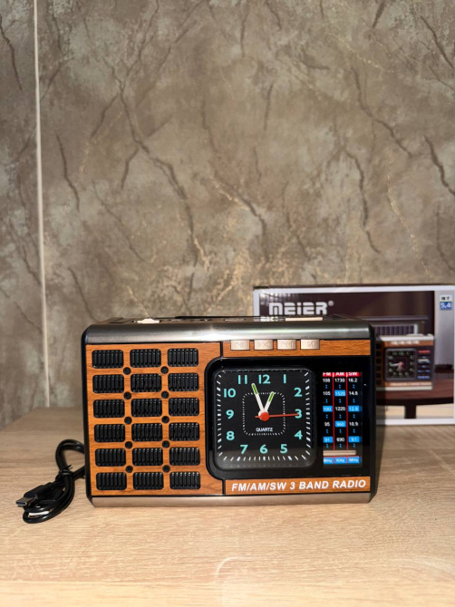 Радиоприемник Bluetooth Solar Meier MD-919-S с солнечной панелью, фонарем, MP3, USB, TF, аккумулятором 18650 Одесса - изображение 1