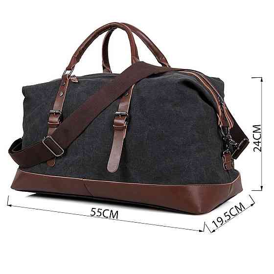 Сумка дорожня Vintage 14581 Сіра Київ