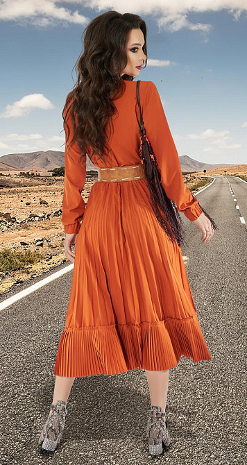 Платье с красивой юбкой плиссе (44) Киев - изображение 5