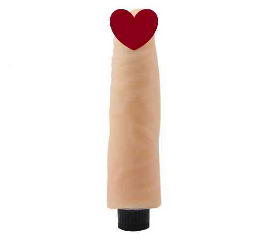 Вібромасажер 7.5" Vibrating Cock No.04, Flesh Sex Aura Київ