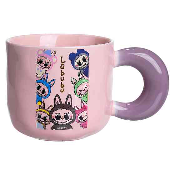 Yiwu Чашка порцелянова Labubu Brighten Your Day 400 (мл) подарункова кружка прикольна чашка для Коломыя