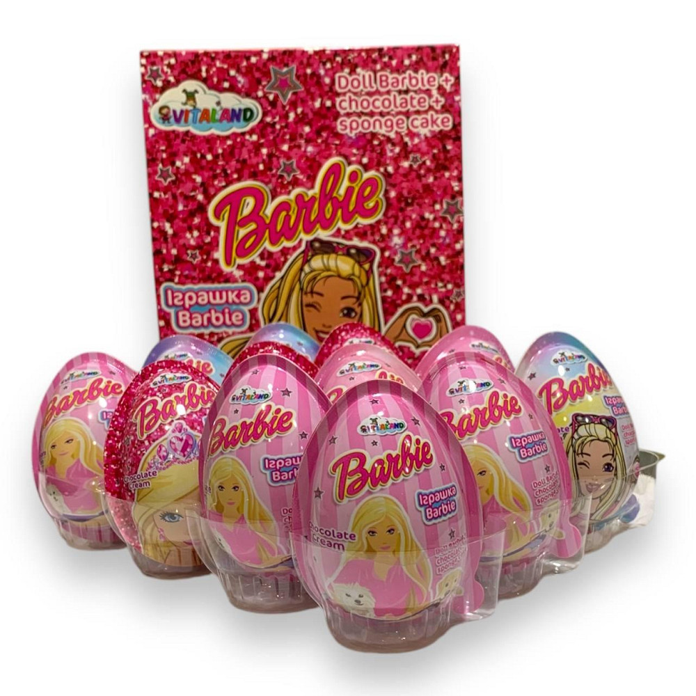 Упаковка яєць із сюрпризом Joy "Barbie", 15 гр, 12 штук, Vitaland Харків - фото 4