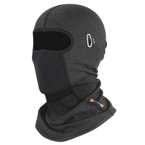 Балаклава флісова зимова West Biking, підшоломник еластичний 26x41см, сіра Вінниця - фото 1